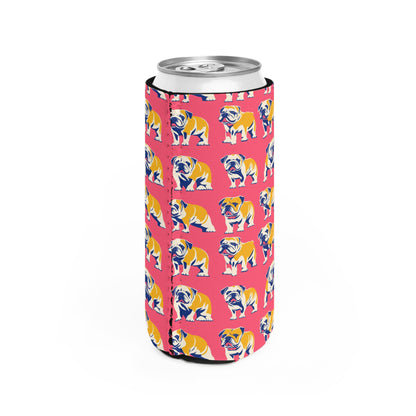 Bubblegum Glamour Bulldog Bouquet Slim Can Cooler