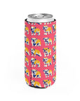 Bubblegum Glamour Bulldog Bouquet Slim Can Cooler