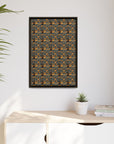 Ruffle Rottie Glamourific Matte Canvas, Framed