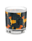 Dapper Dachshund Noir Glow Rocks Glass