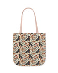 Blossoming Dachshunds Delight Canvas Tote Bag