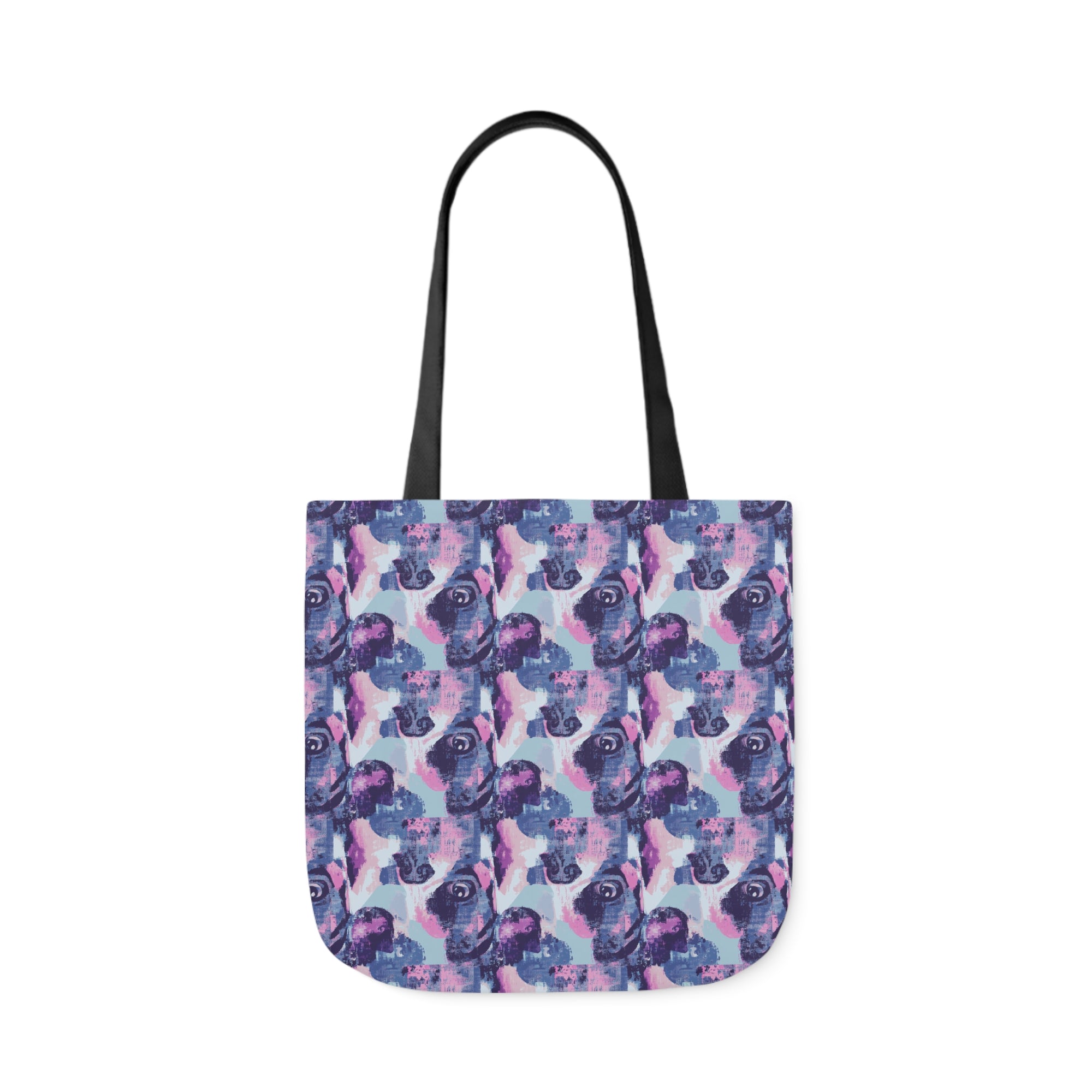 Funky Geometric Boxerista Canvas Tote Bag