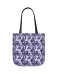 Funky Geometric Boxerista Canvas Tote Bag