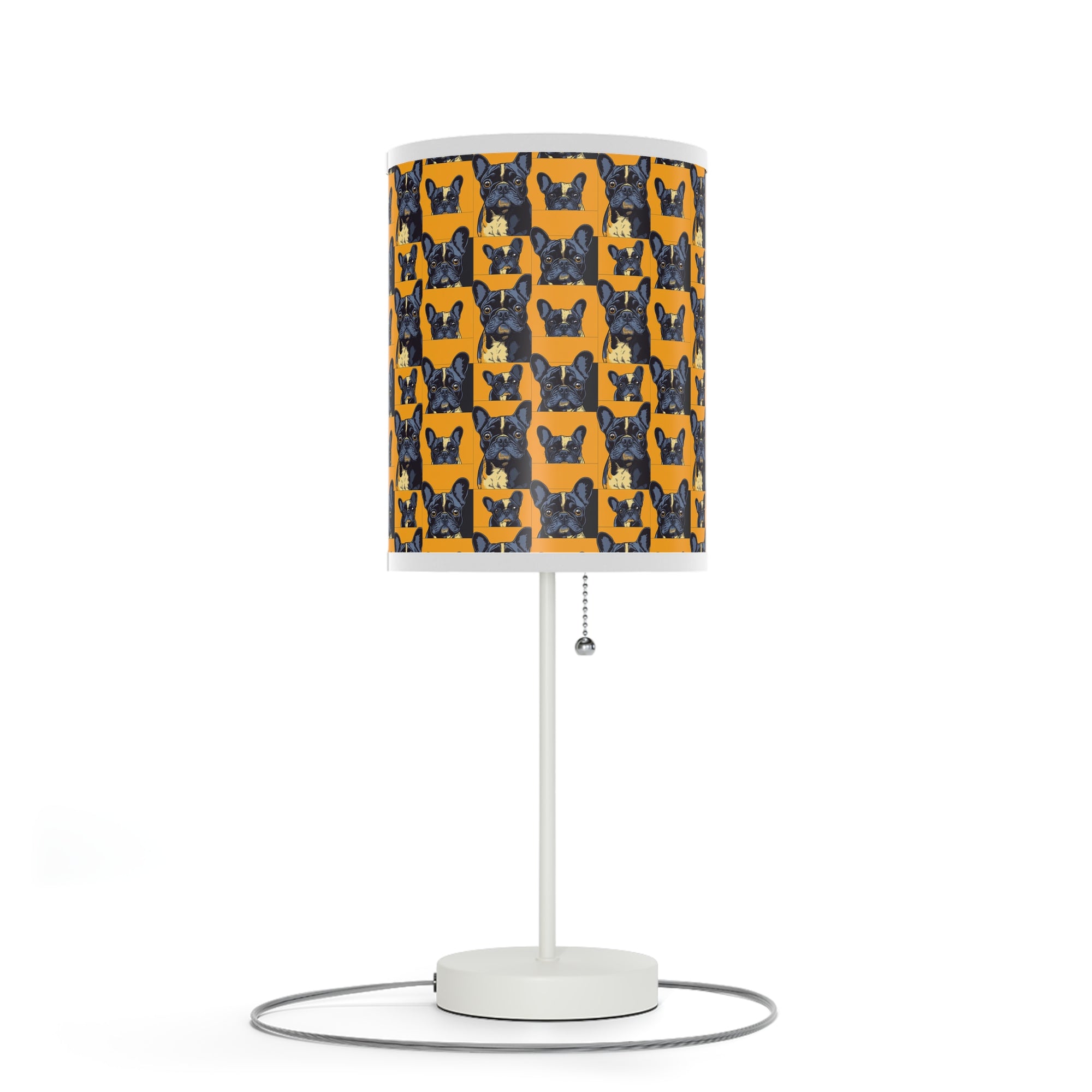 Frenchie Pawsitively Pawsome Peek-a-Boo Perfection Lamp on a Stand