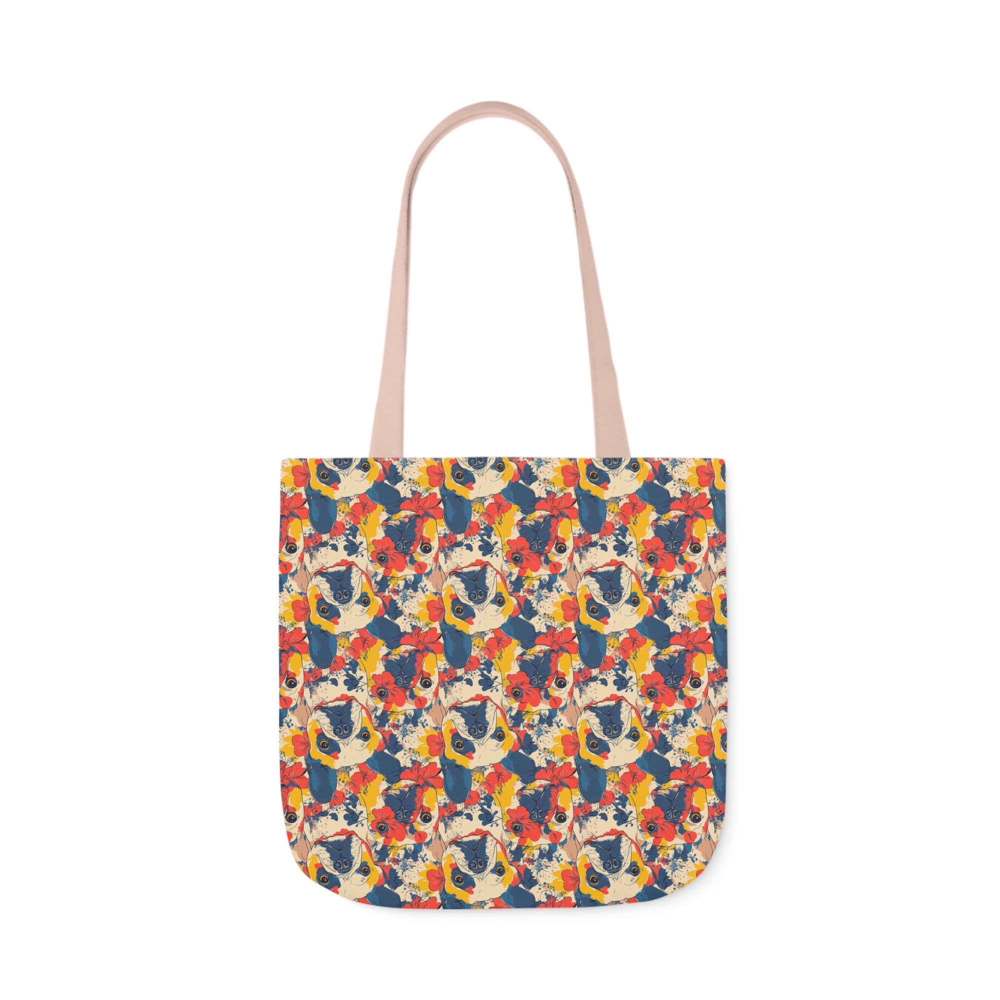 Bloom Pup Frenchietastic Splatter Canvas Tote Bag