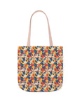 Bloom Pup Frenchietastic Splatter Canvas Tote Bag