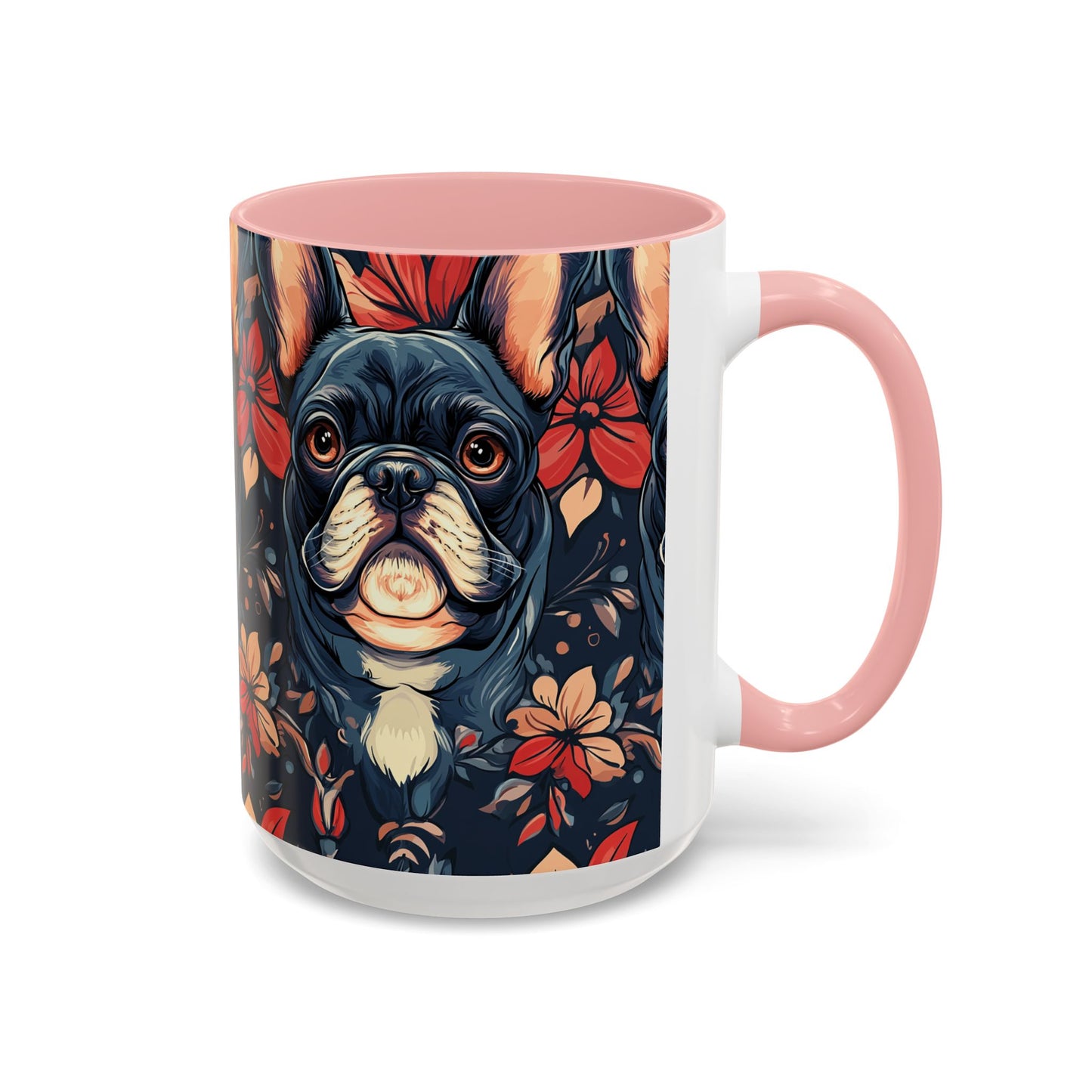 Gothic Rose Bulldog Noir Enchantment Accent Coffee Mug