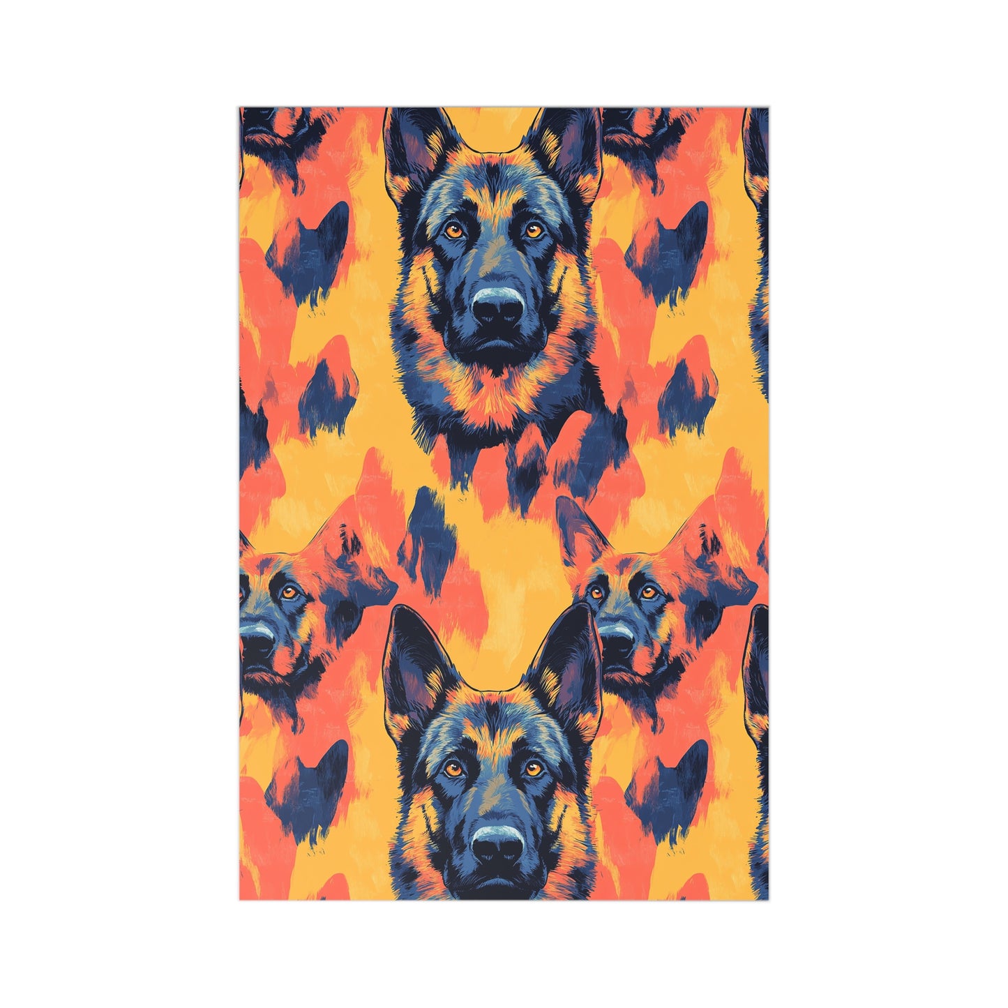 Impressionistic German Shepherds Postcards