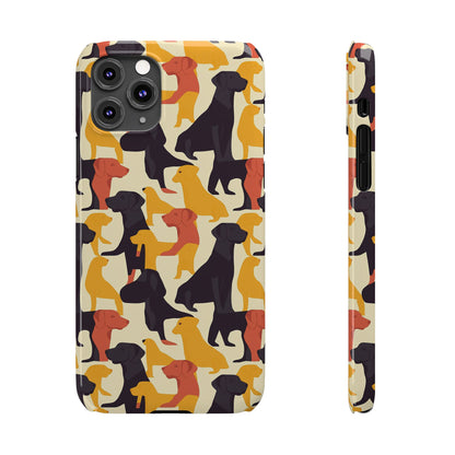 Modern Charm Labrador Chic Slim Phone Cases