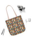 Corgi Carnival Couture Canvas Tote Bag