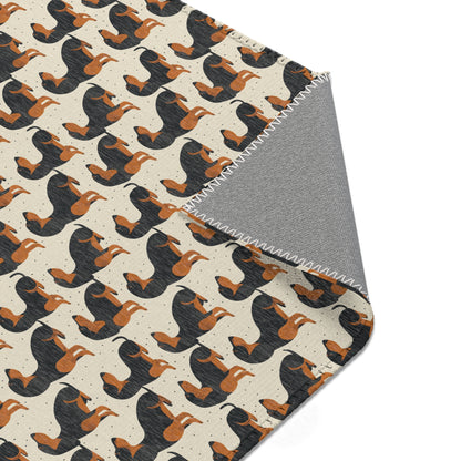 Dachshund Delight - Modern Area Rug