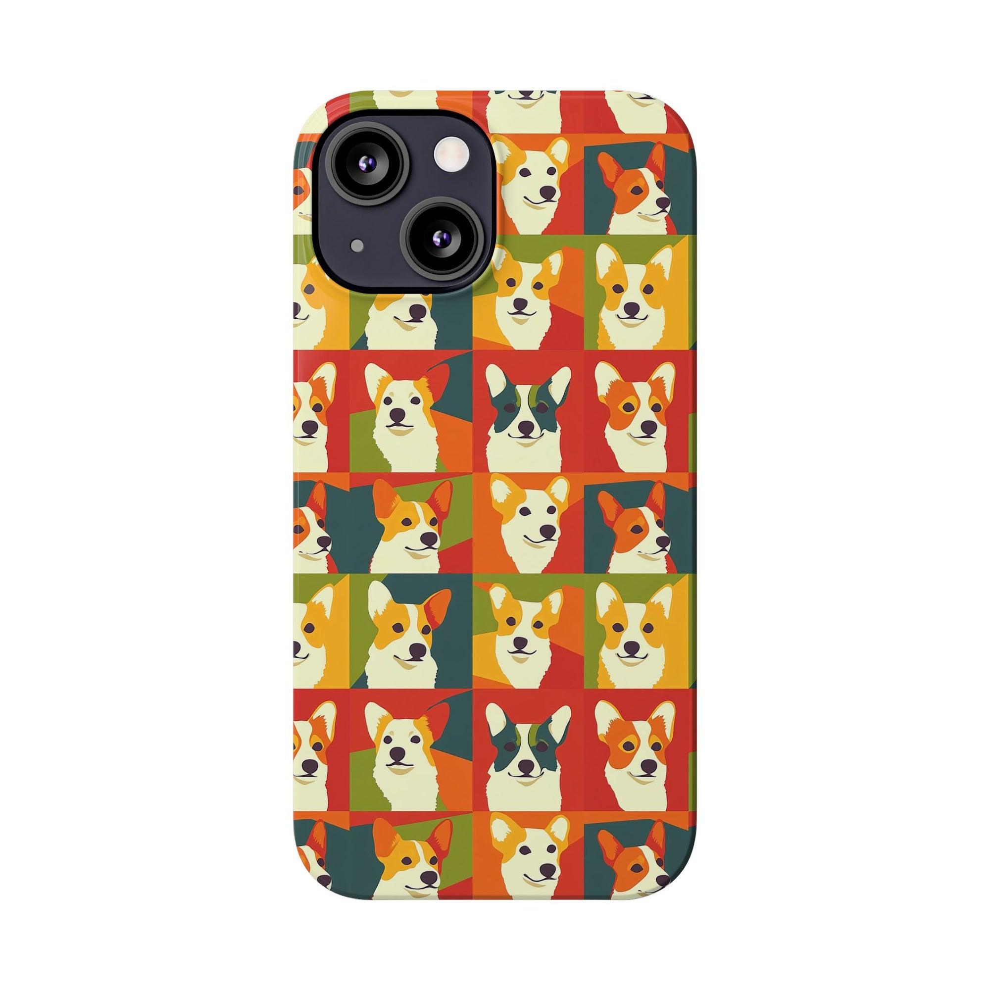 Corgi Chic Popart Pup Slim Phone Cases