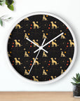 Heavenly Husky Hues Wall Clock