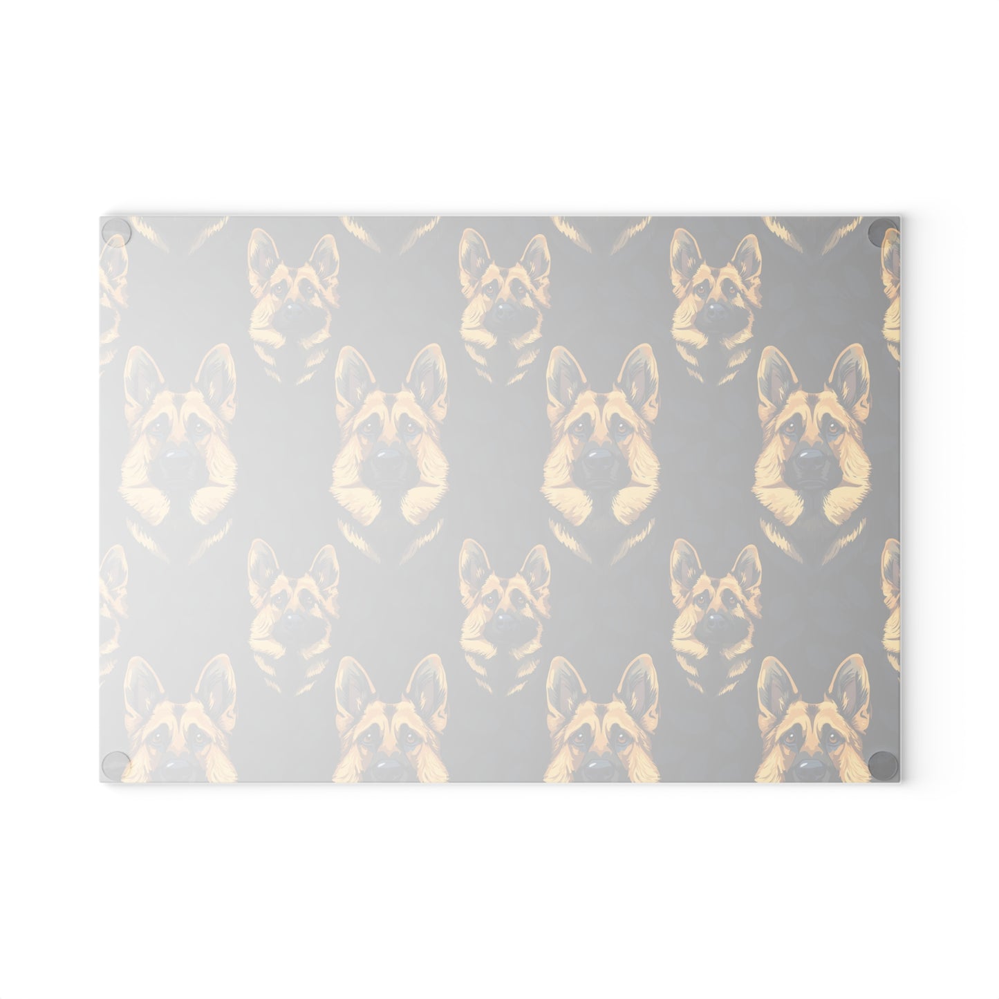 Majestic Hound Couture: German Shepherd LuxeBlend Glass Cutting Board