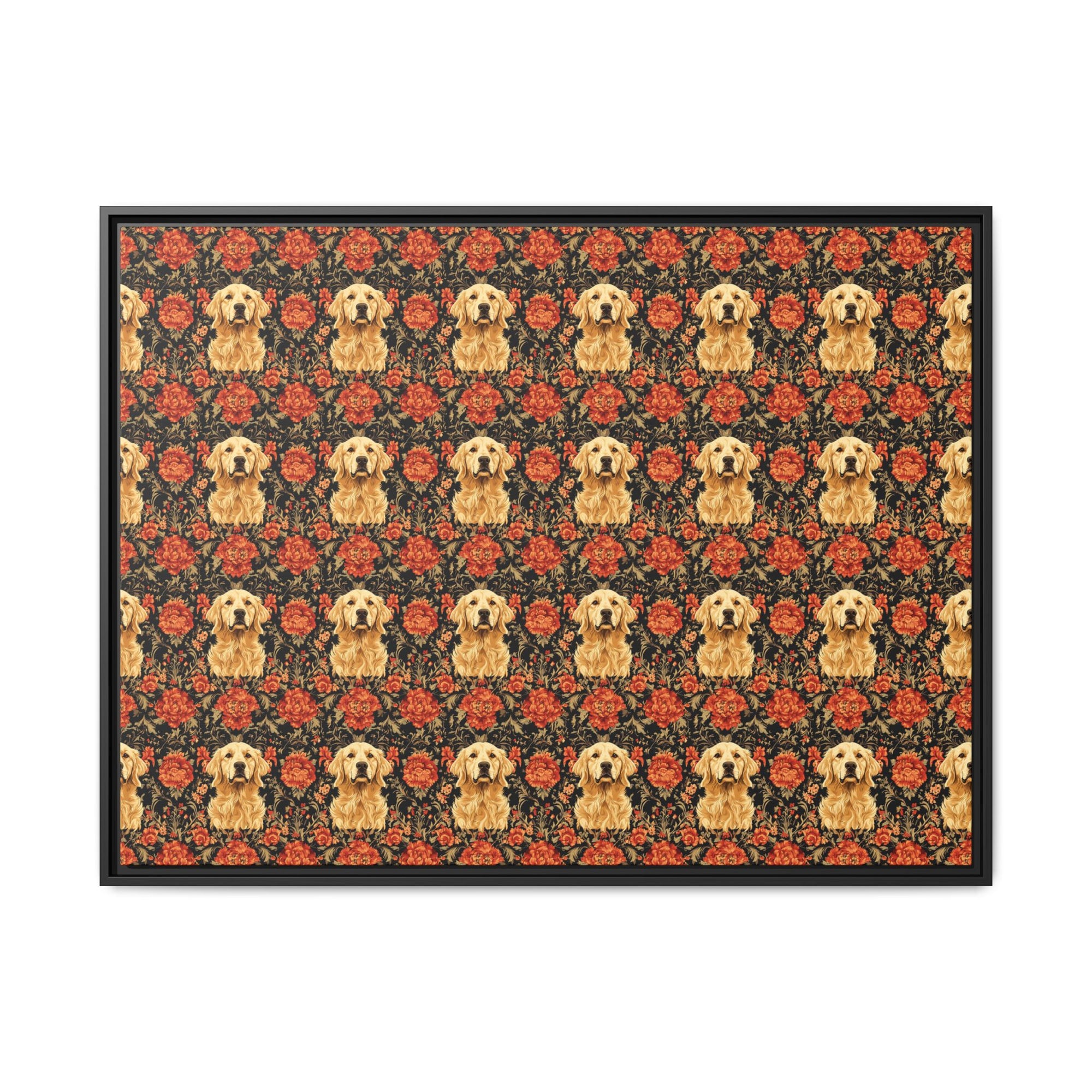 Golden Pawsatronic Tapestry Matte Canvas, Framed