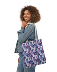 Funky Geometric Boxerista Canvas Tote Bag