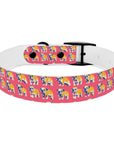 Bubblegum Glamour Bulldog Bouquet Dog Collar