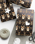 Nighttime Corgi Glow Stride Gift Wrap Papers