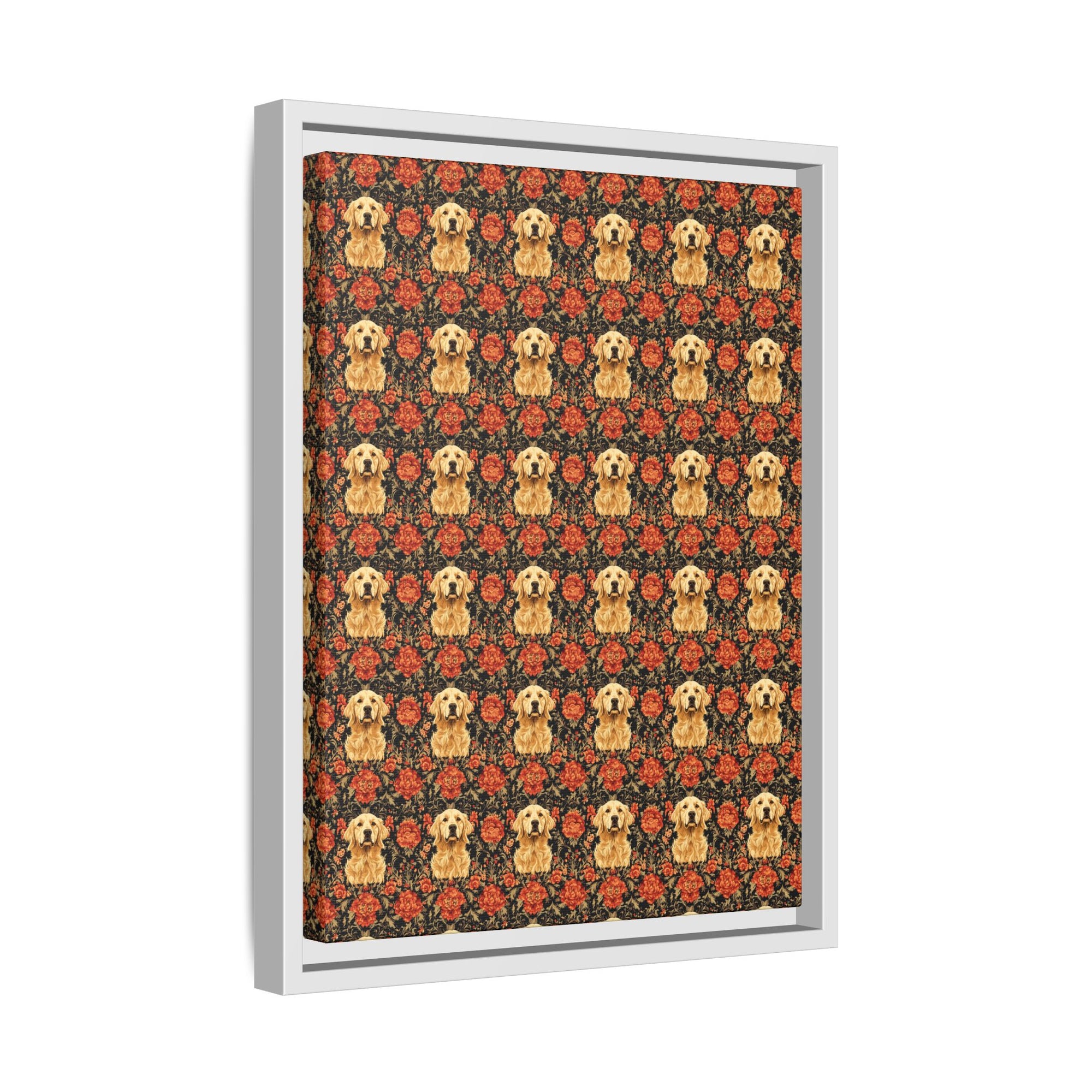 Golden Pawsatronic Tapestry Matte Canvas, Framed