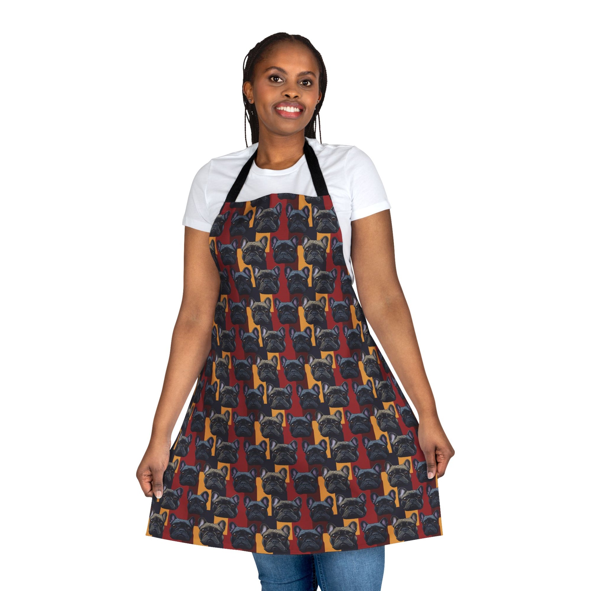 Chic Canine Checkmate - Frenchie Edition Apron