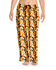 Golden Woof Abstract Glamour Women's Pajama Pants