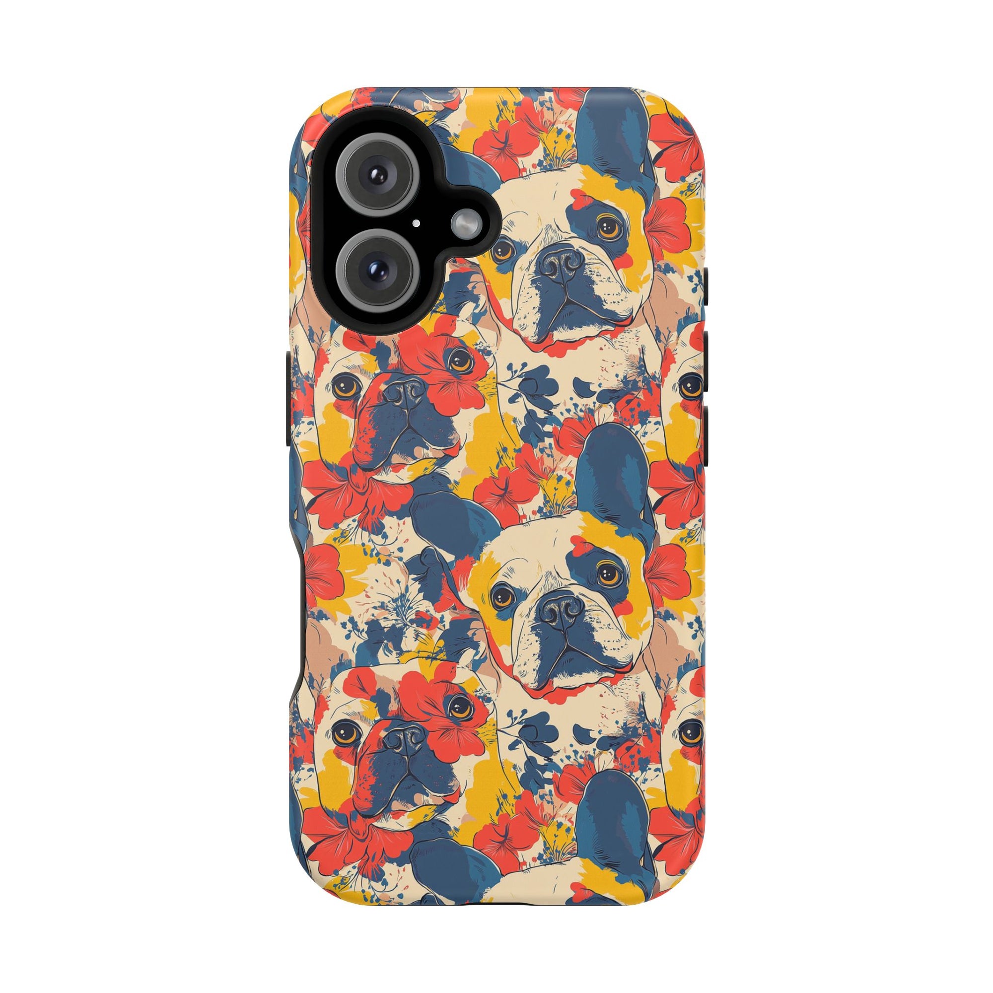 Bloom Pup Frenchietastic Splatter Magnetic Tough Cases