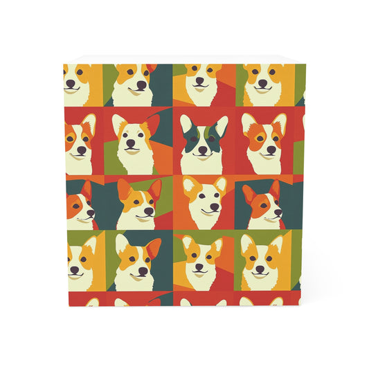 Corgi Chic Popart Pup Note Cube