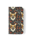 Floofy Corgi Blossom Blast Flip Cases