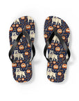 Bulldog Blossom Bonanza Flip Flops