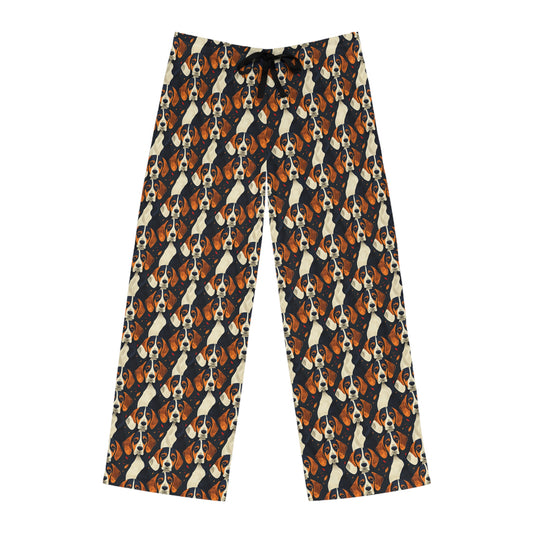 Beagle Glimmer Gaze Glamour Men's Pajama Pants