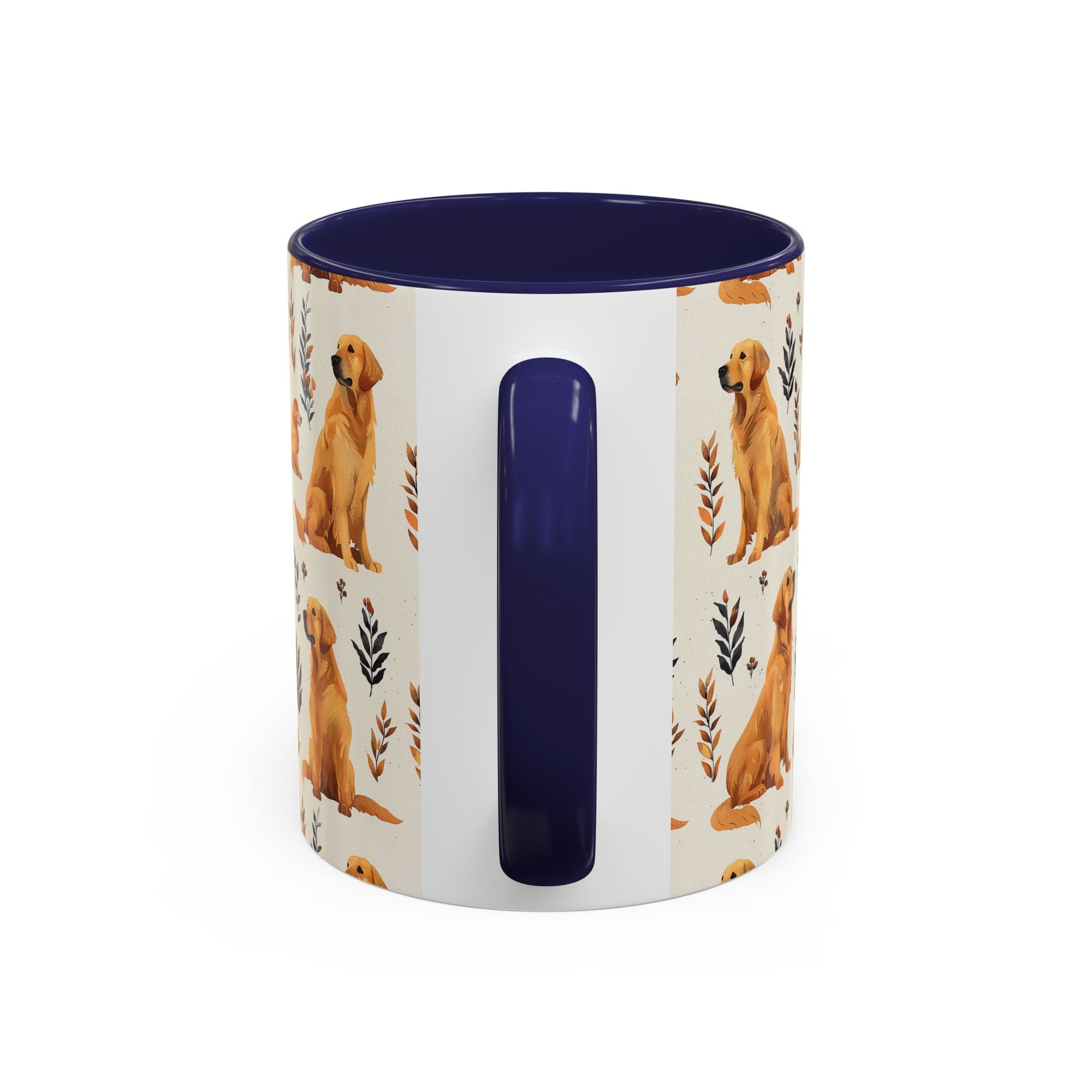 Golden Glamour Paws - Luxe Licks for Regal Retrievers Accent Coffee Mug