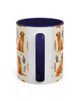 Golden Glamour Paws - Luxe Licks for Regal Retrievers Accent Coffee Mug