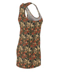 Blooming Pug Paradise Women's Racerback Dress