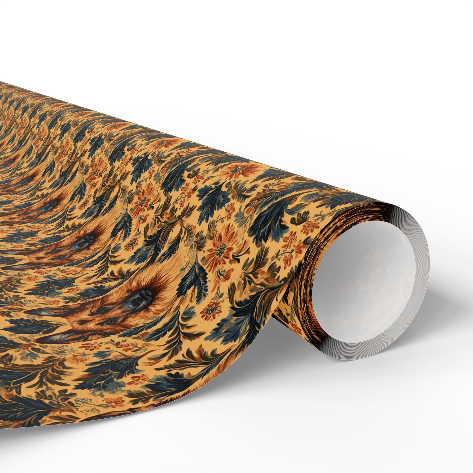 Autumnal German Shepherd Glamour Wrapping Paper