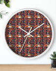 Boxer Blossom Tapestry Delight Wall Clock