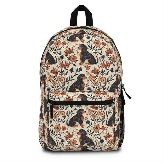 Blossoming Dachshunds Delight Backpack