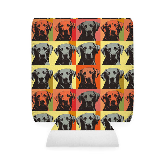 Whimsical Warhol Labrador Can Cooler Sleeve