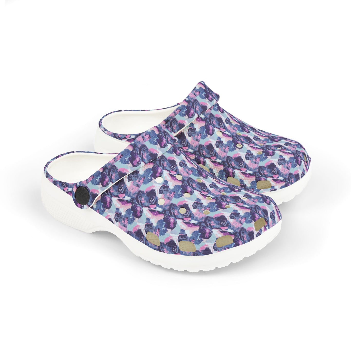 Funky Geometric Boxerista Kid's Foam Clogs