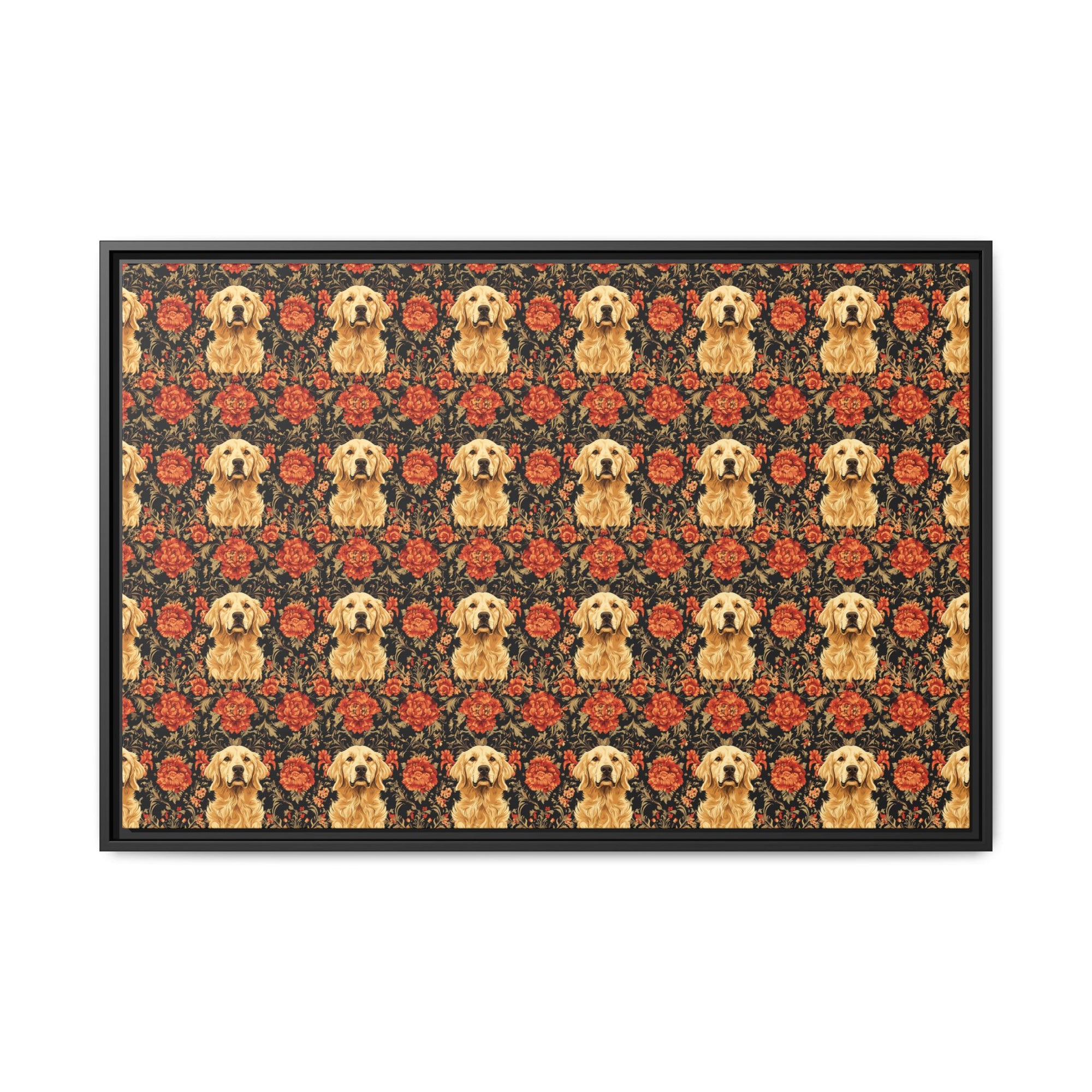 Golden Pawsatronic Tapestry Matte Canvas, Framed