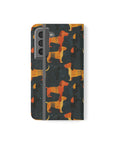 Dapper Dachshund Noir Glow Flip Cases