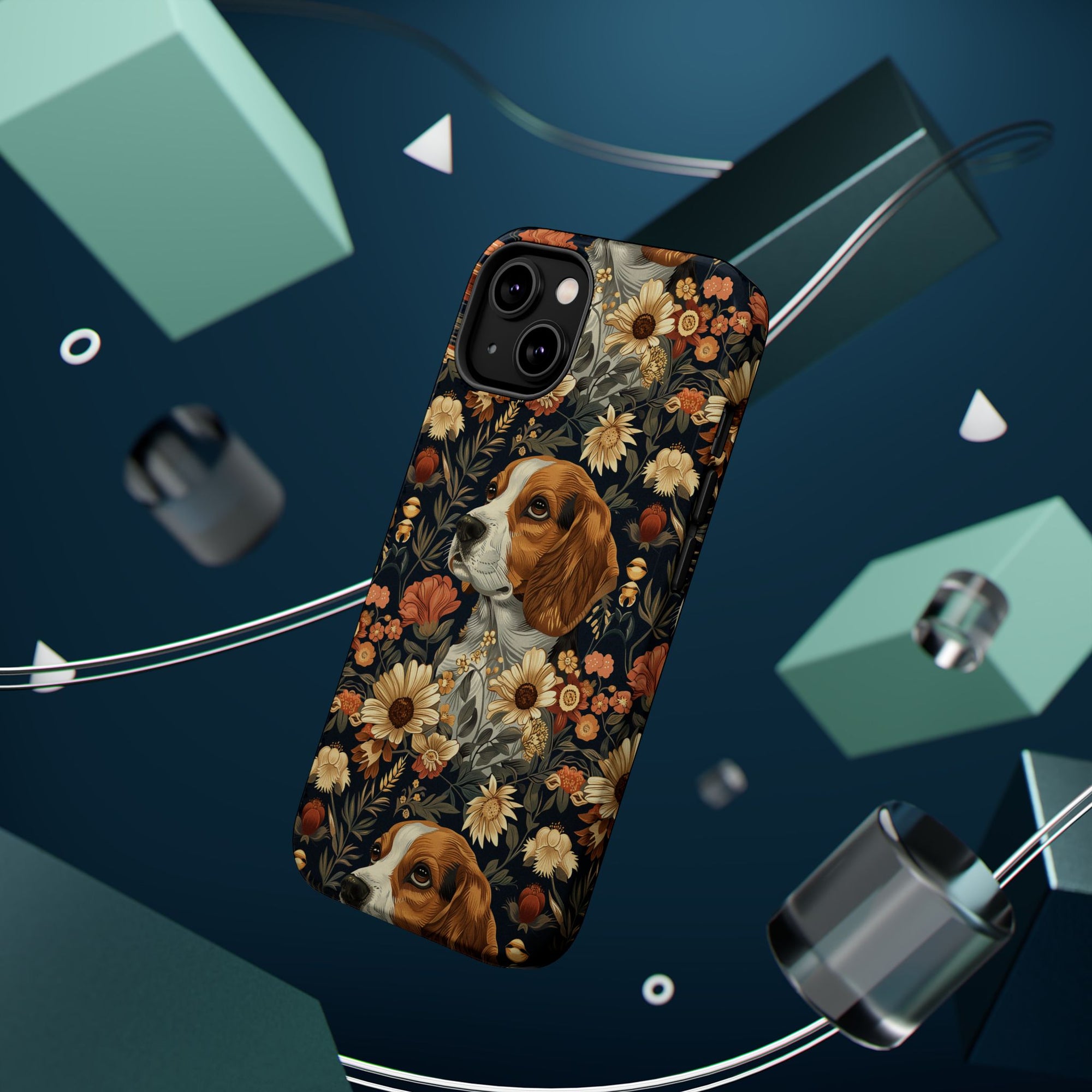 Beagle Blossoms Magnetic Tough Cases