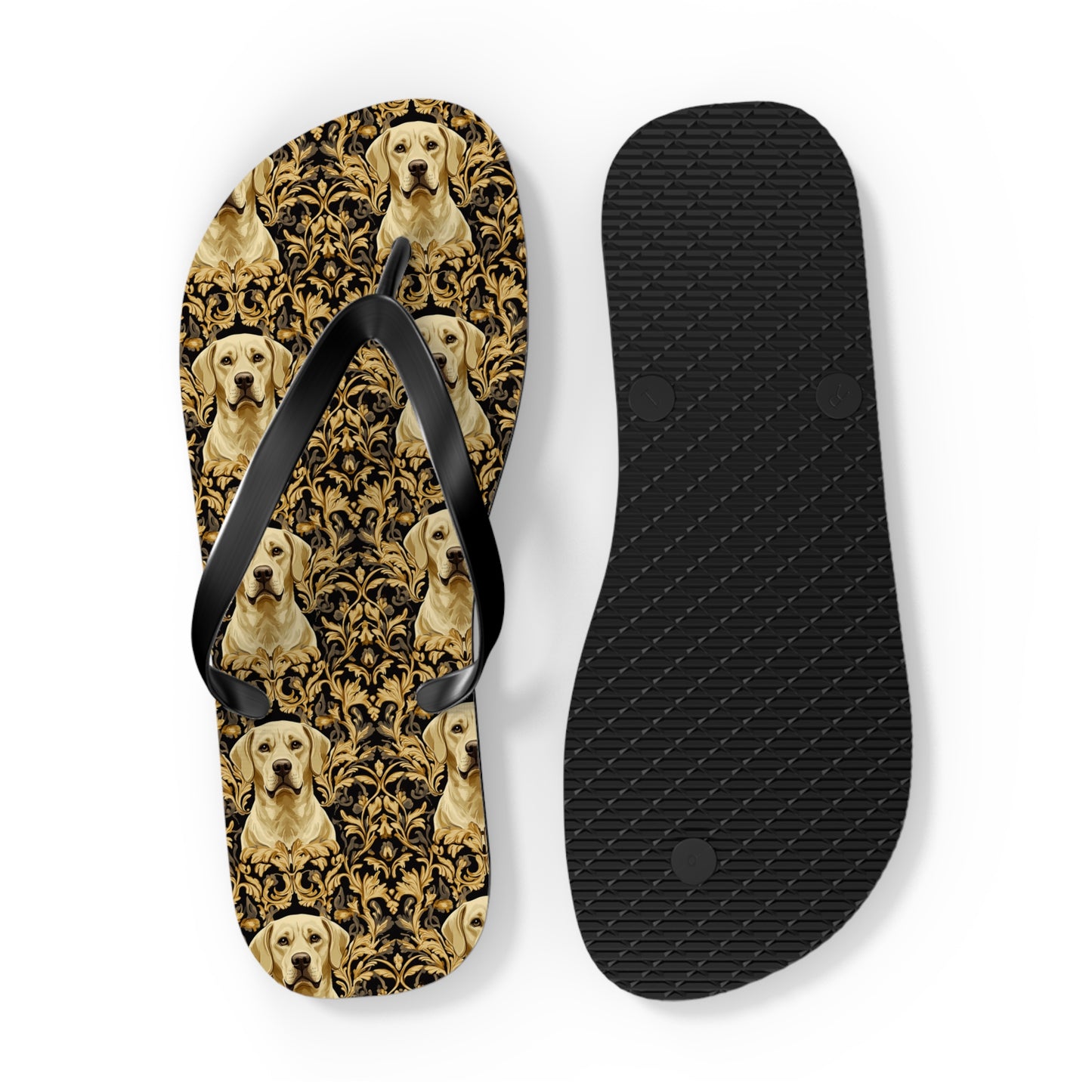 Royal Pawsitivity Labs Flip Flops