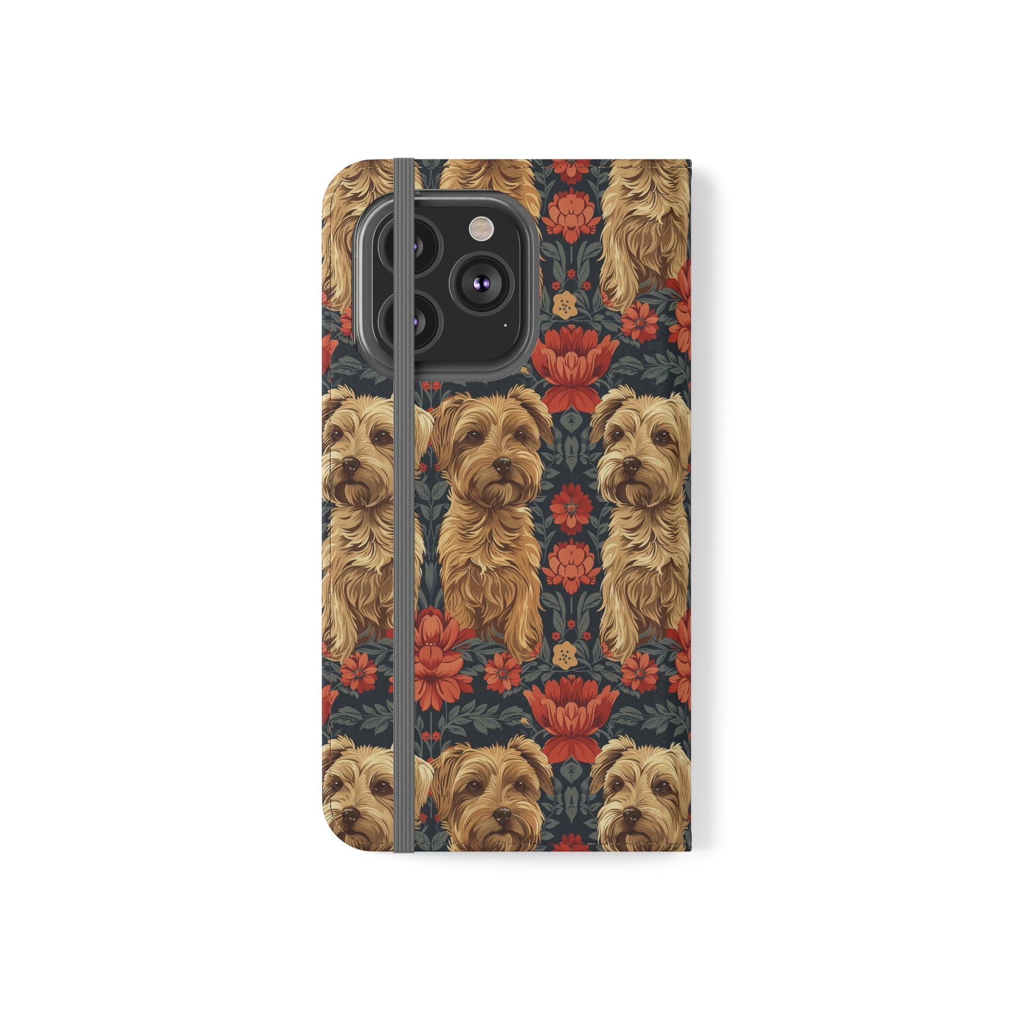 Yorkie Charm Twins Flip Cases