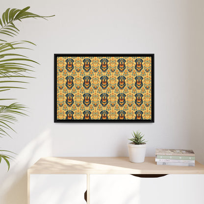 Royal Rottie Regalia Matte Canvas, Framed