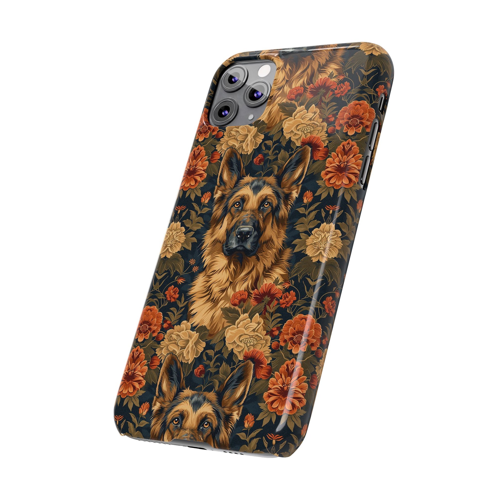 WhimsiWooly Shepherd Spritz Slim Phone Cases