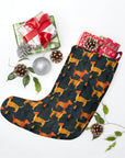 Dapper Dachshund Noir Glow Christmas Stockings