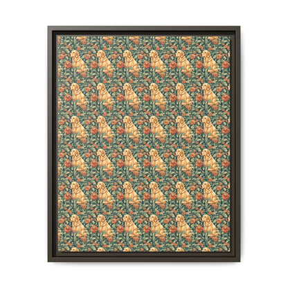 Blooming Goldie Glam Matte Canvas, Framed