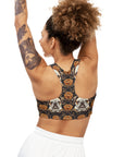 Bloomingly Bulldogistic Bouquet Seamless Sports Bra