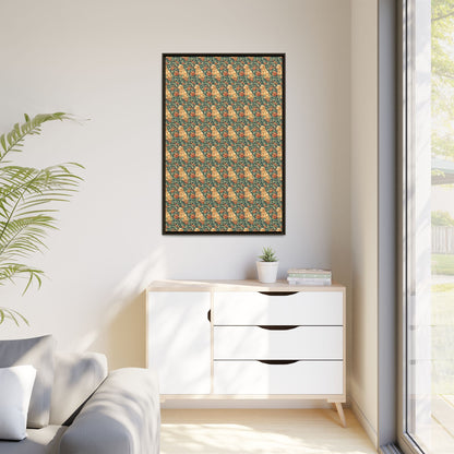 Blooming Goldie Glam Matte Canvas, Framed