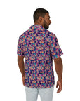 Dazzling Bulldog Chic Men's Hawaiian Camp Shirt